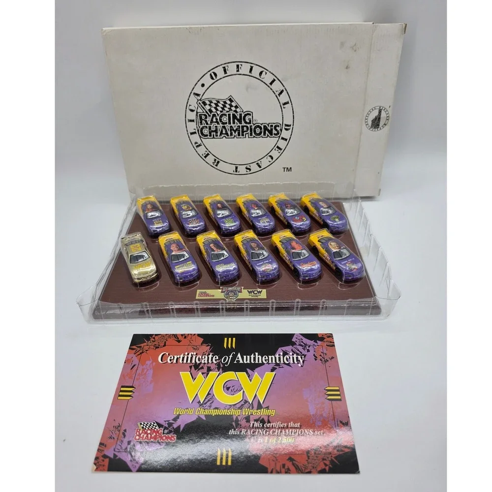 Racing Champions WCW NASCAR 50th Anniversary 12 Car Diecast Set COA 167/2500